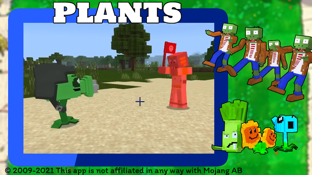 Plants and zombies mobs mod - عکس بازی موبایلی اندروید