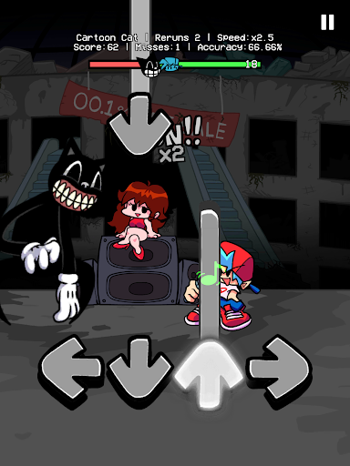 Battle vs Cartoon Cat FNF Mod - عکس برنامه موبایلی اندروید