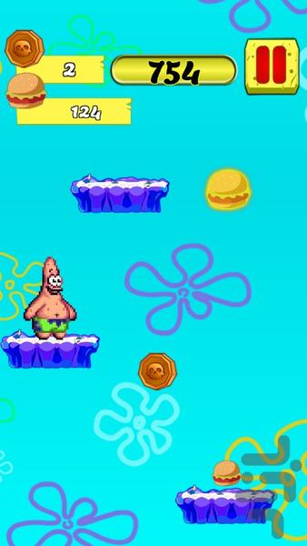 باب اسفنجی - افتادن سریع - عکس بازی موبایلی اندروید