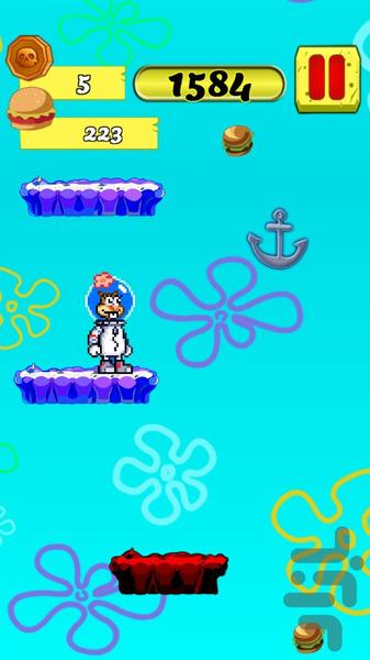 باب اسفنجی - افتادن سریع - عکس بازی موبایلی اندروید