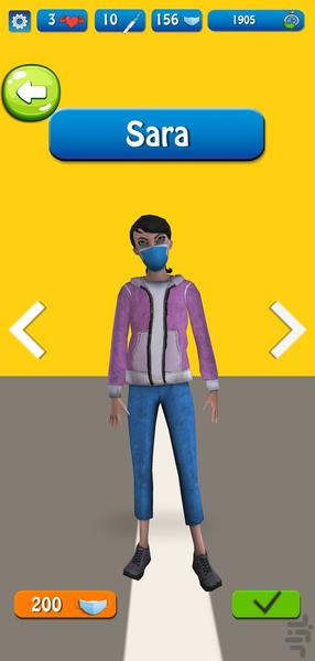 هی کرونا فرار کن - عکس بازی موبایلی اندروید