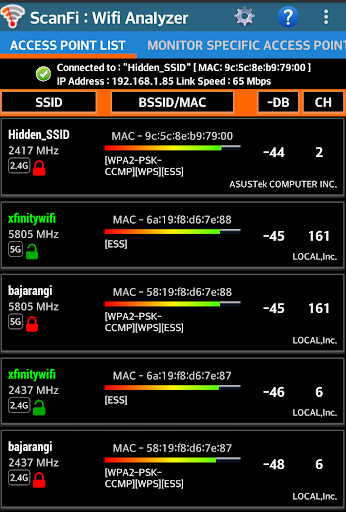 ScanFi: WiFi Analyzer & Mapper - عکس برنامه موبایلی اندروید