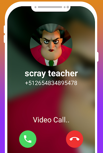 fake call Video From Scary Teacher Simulator Prank - Image screenshot of android app