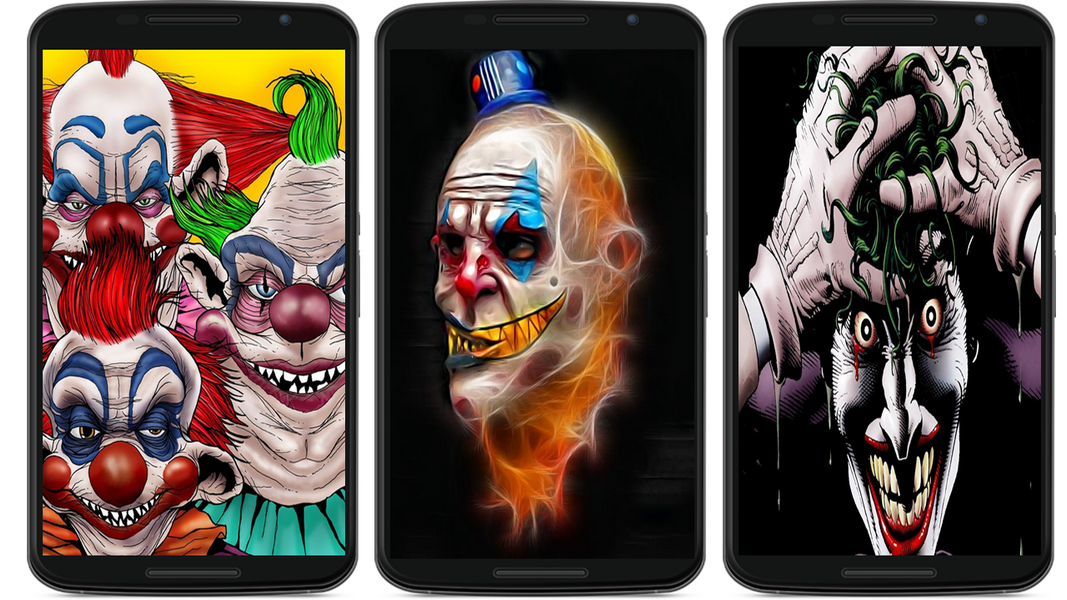 scary clown wallpaper - Image screenshot of android app