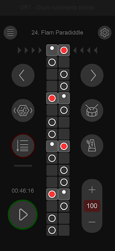 Drum rudiments trainer - DRT - Image screenshot of android app