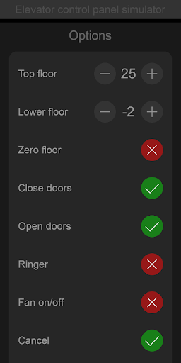 Elevator panel simulator - عکس برنامه موبایلی اندروید