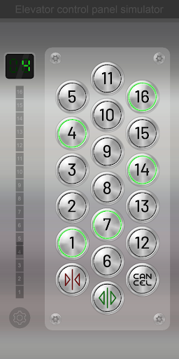 Elevator panel simulator - عکس برنامه موبایلی اندروید