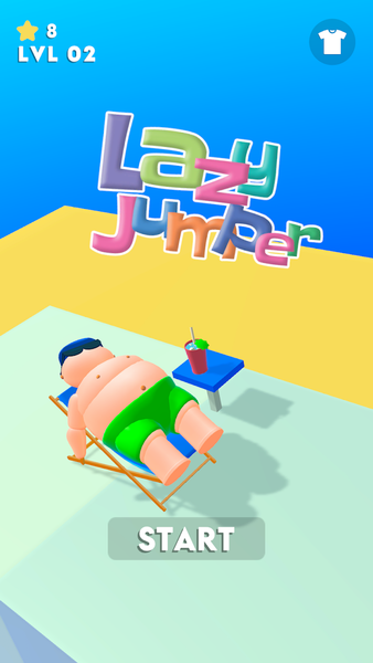 Lazy Jumper - One Tap Game - Gameplay image of android game