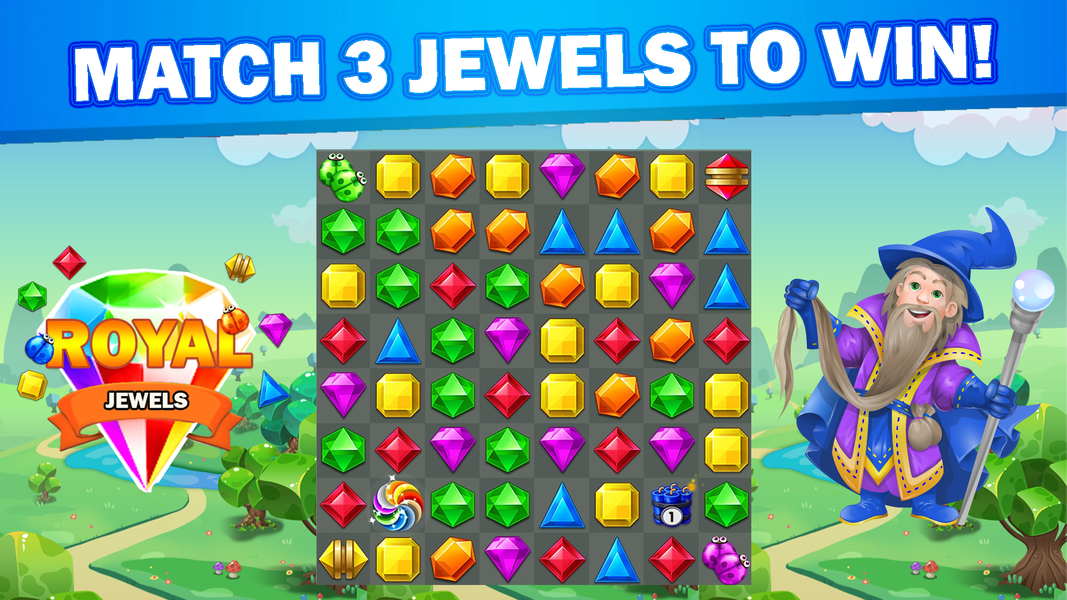 Royal Jewels - Match Kingdom - عکس بازی موبایلی اندروید