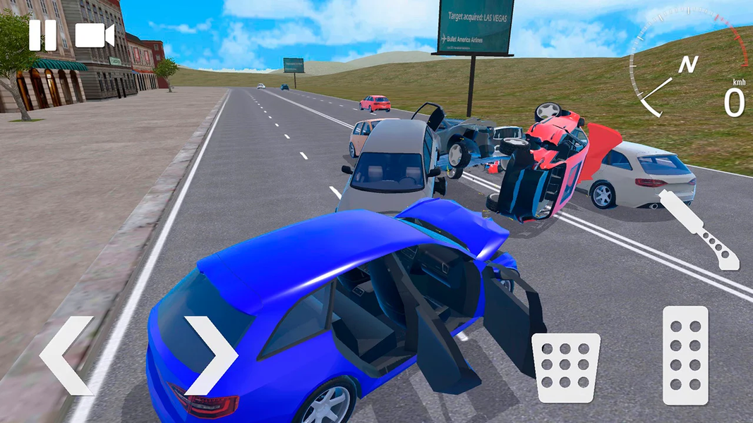 Traffic Crashes Car Crash - Gameplay image of android game