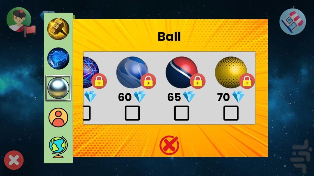 Space hit - Gameplay image of android game