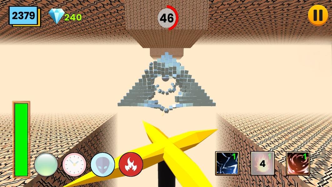 Space hit - Gameplay image of android game