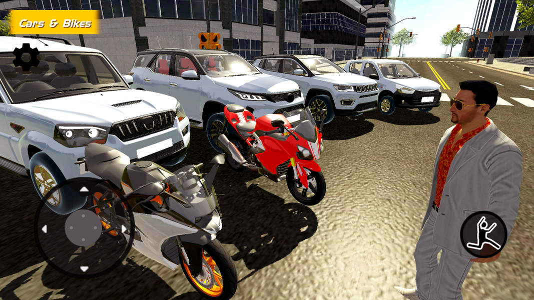Indian Bikes And Cars Game 3D - Gameplay image of android game