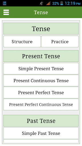 English Tenses with SEP - Image screenshot of android app