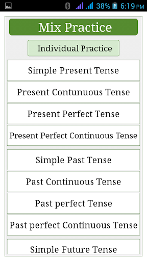 English Tenses with SEP - Image screenshot of android app