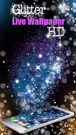 Glitter Live Wallpaper HD - Image screenshot of android app