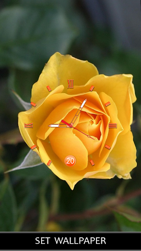 Rose Clock Themes Live Wallpapers - عکس برنامه موبایلی اندروید
