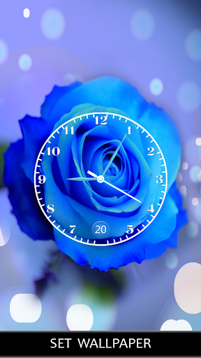 Rose Clock Themes Live Wallpapers - Image screenshot of android app