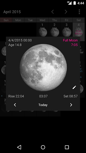 Simple Moon Phase Widget - Image screenshot of android app