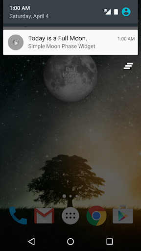Simple Moon Phase Widget - Image screenshot of android app