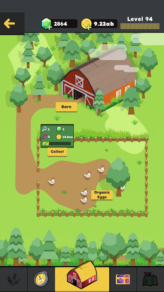 Idle Chicken Farm Tycoon - Gameplay image of android game
