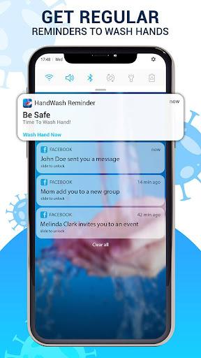 Hand Wash Reminder - Image screenshot of android app