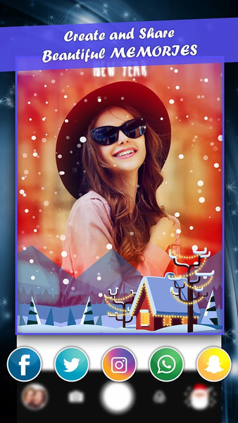 New Year Camera - Live Video and Selfie Effects - Image screenshot of android app