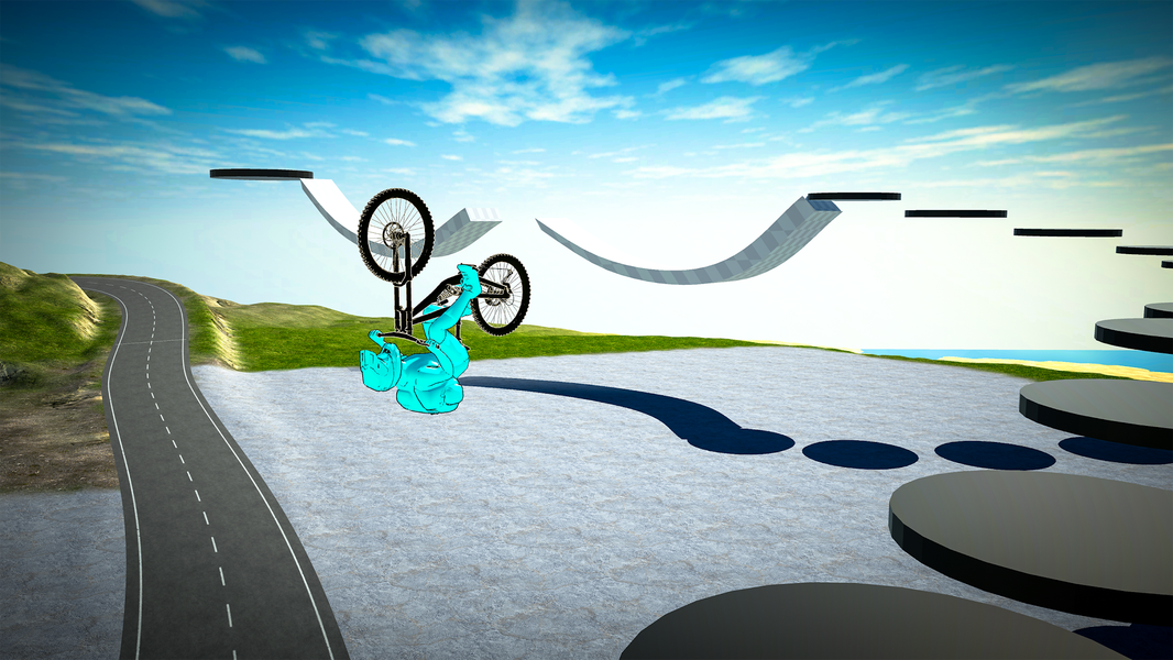 Bicycle Extreme Rider 3D - Gameplay image of android game