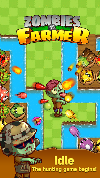 Zombies Vs. Farmer - Gameplay image of android game