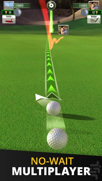 Sky Golf - 3D گلف - Gameplay image of android game