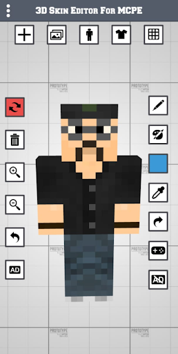 3D Skin Editor for MCPE - Image screenshot of android app