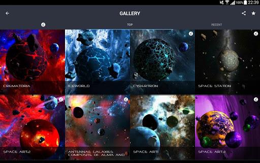 Asteroids 3D live wallpaper - Image screenshot of android app
