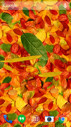 Autumn leaves 3D LWP - Image screenshot of android app