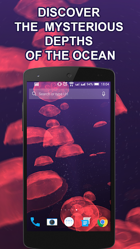 Jellyfishes 3D live wallpaper - عکس برنامه موبایلی اندروید
