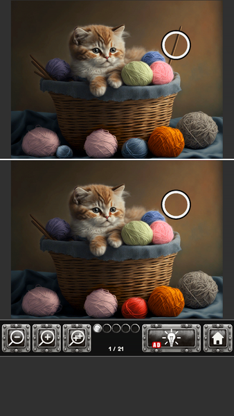 AI Art Find Difference Offline - Gameplay image of android game