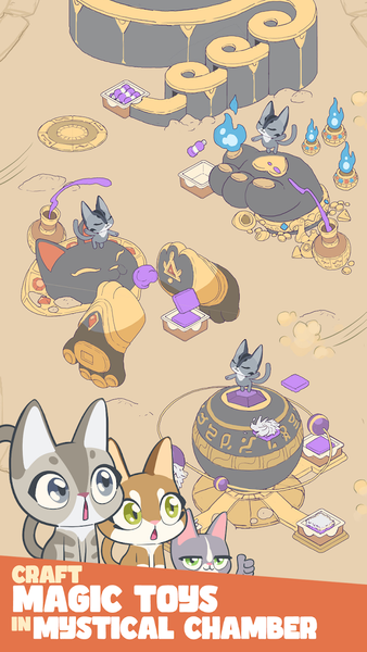 Idle Cat Empire: Tycoon Games - عکس بازی موبایلی اندروید