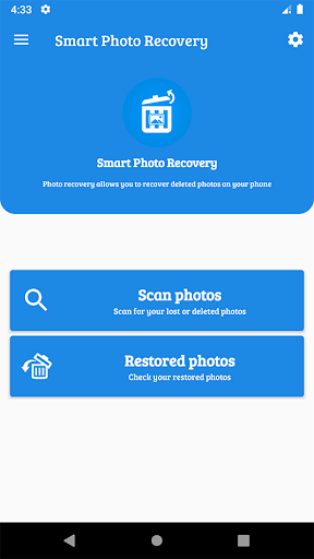Photo Recovery : Smart Recover - Image screenshot of android app