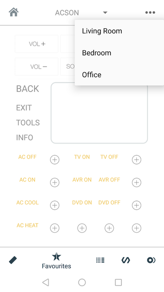 IR Remote Control for TV & AC - عکس برنامه موبایلی اندروید