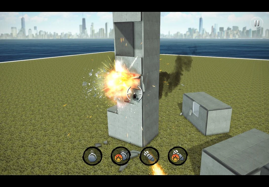 Physics Destroyer Crash Simula - Gameplay image of android game