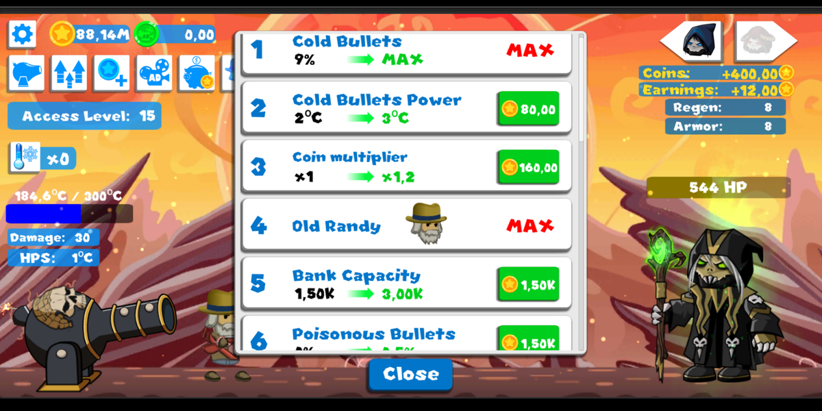 Idle Cannon Quest: Tap Clicker - عکس بازی موبایلی اندروید
