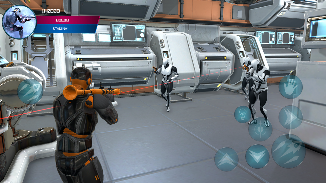 Robot Rampage: Shooting Game - Gameplay image of android game