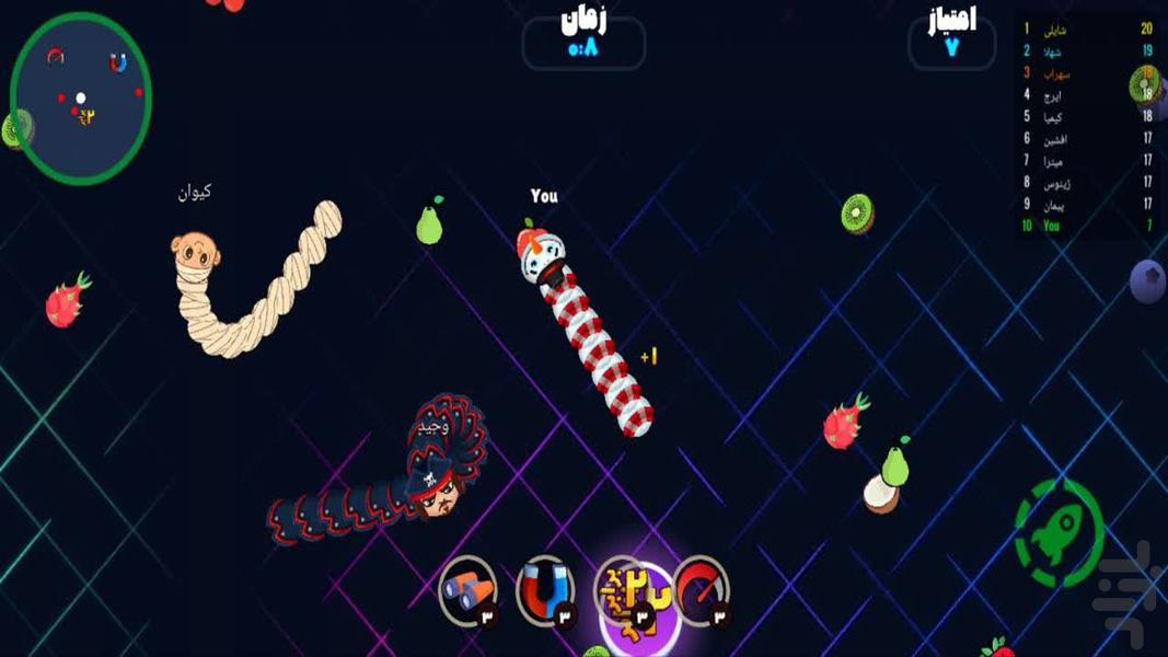 نبرد مارها - Gameplay image of android game