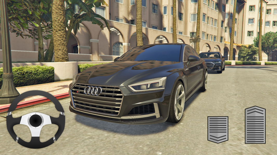 Audi RS5 City Driving Simulato - Gameplay image of android game