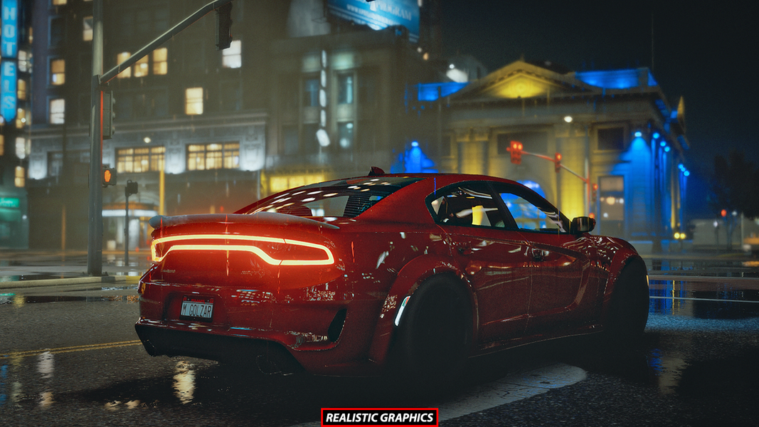 Dodge Charger City Driving Sim - عکس بازی موبایلی اندروید