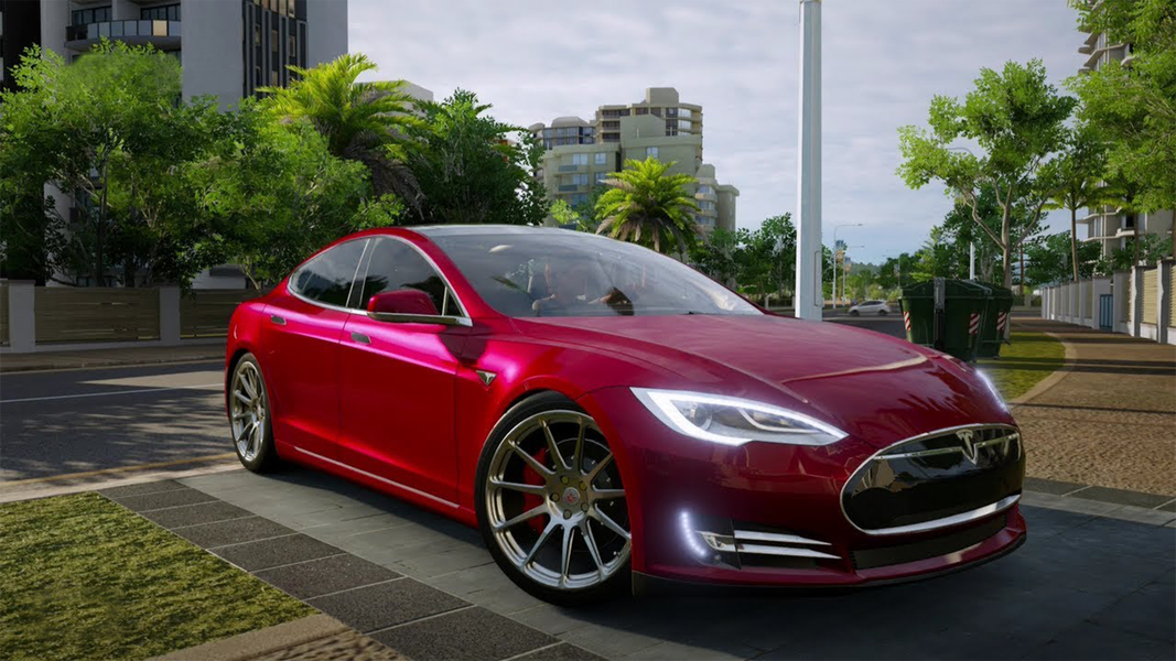 Tesla Model S Drive Simulator - Gameplay image of android game