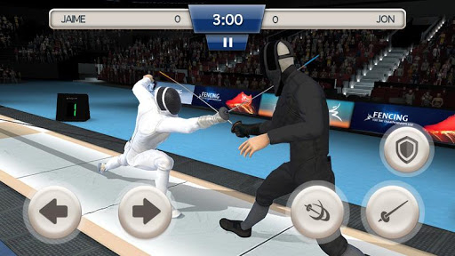 Fencing Swordplay 3D - Gameplay image of android game
