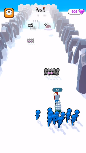 Snowball Neighborhood Fight - Gameplay image of android game