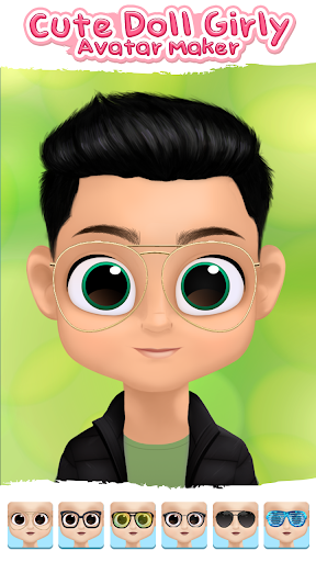 Cute Doll Girly Avatar Maker - Image screenshot of android app