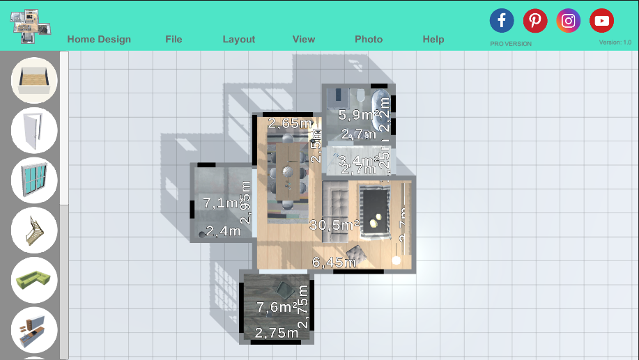 Home Design | Floor Plan - عکس برنامه موبایلی اندروید