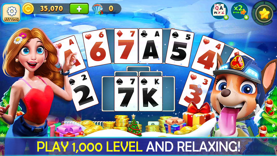 Solitaire Fun: Island TriPeak - Gameplay image of android game